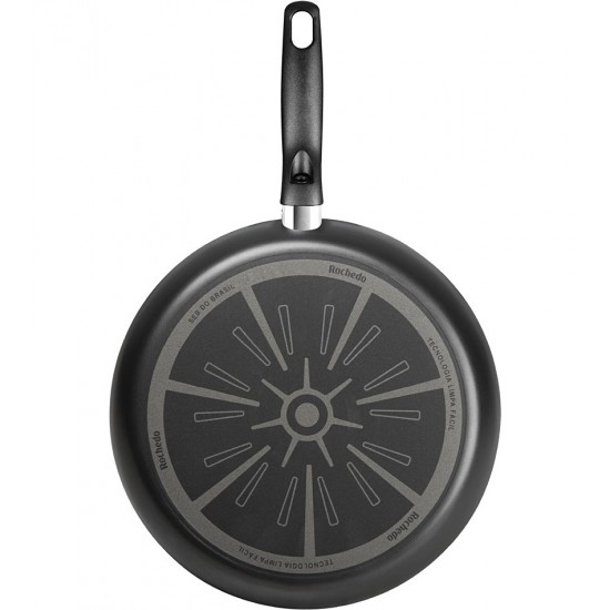 Frigideira 30cm 3,3 Litros Rochedo Robusta Grafite Antiaderente